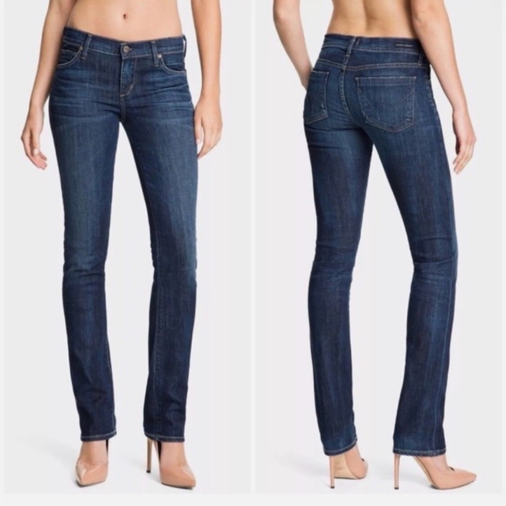 Citizens Of Humanity | Ava Low Rise Straight Leg Dark Wash Jeans | Sz 28